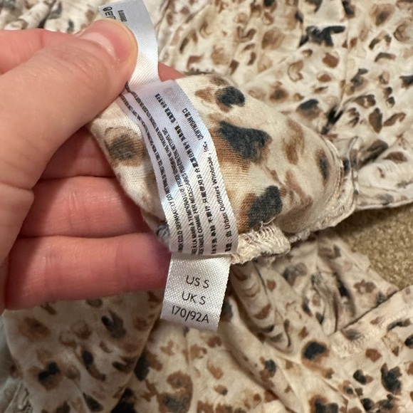 Free People Intimately Neutral Leopard Print Maxed Out Maxi Robe Dress Size S - Picture 10 of 15